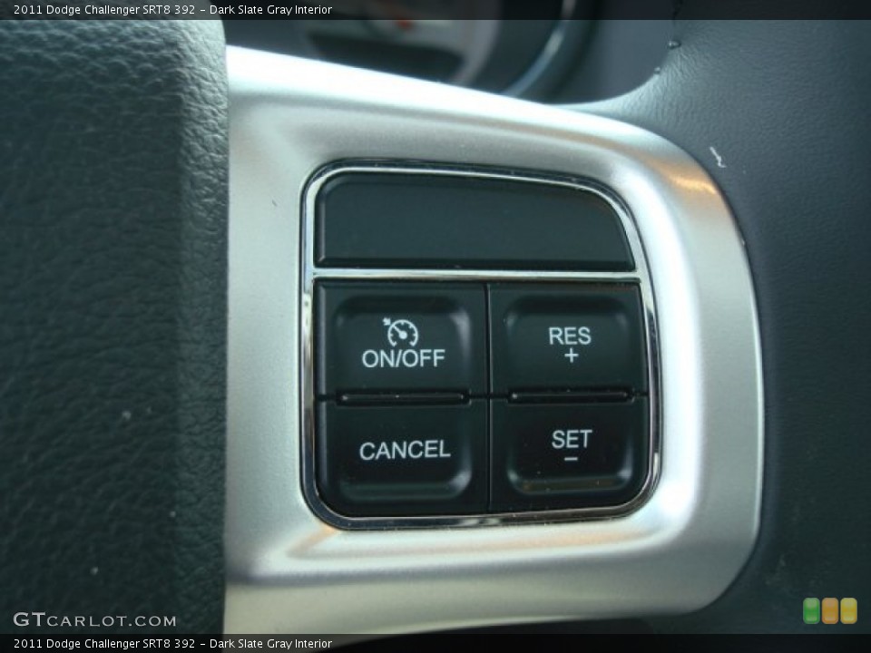 Dark Slate Gray Interior Controls for the 2011 Dodge Challenger SRT8 392 #51543204