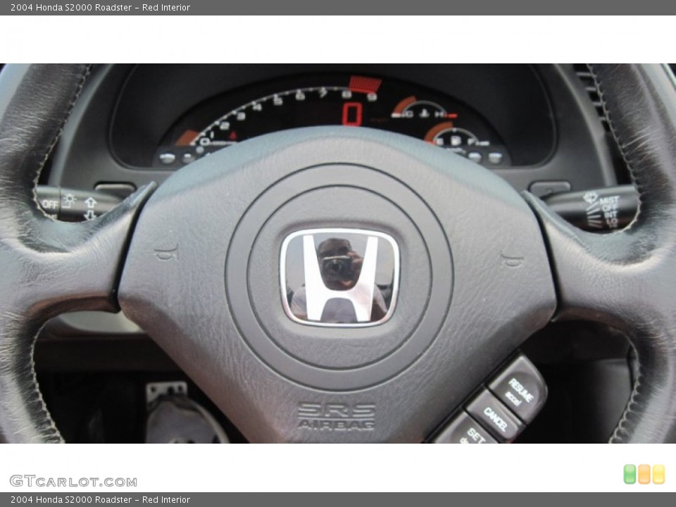 Red Interior Steering Wheel for the 2004 Honda S2000 Roadster #51547296