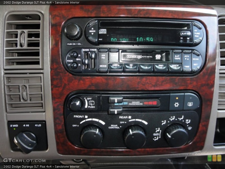 Sandstone Interior Controls for the 2002 Dodge Durango SLT Plus 4x4 #51547860
