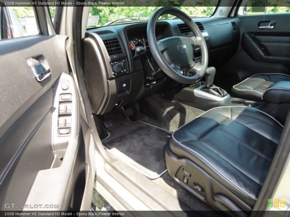 Ebony Black/Pewter Interior Photo for the 2008 Hummer H3  #51549877