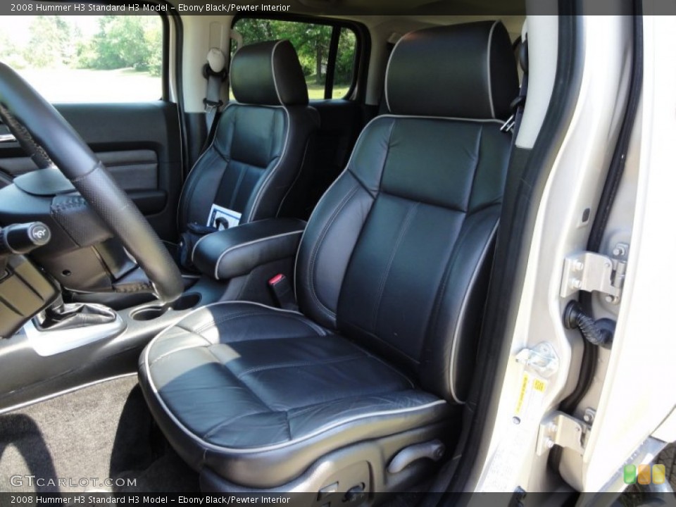 Ebony Black/Pewter Interior Photo for the 2008 Hummer H3  #51549939