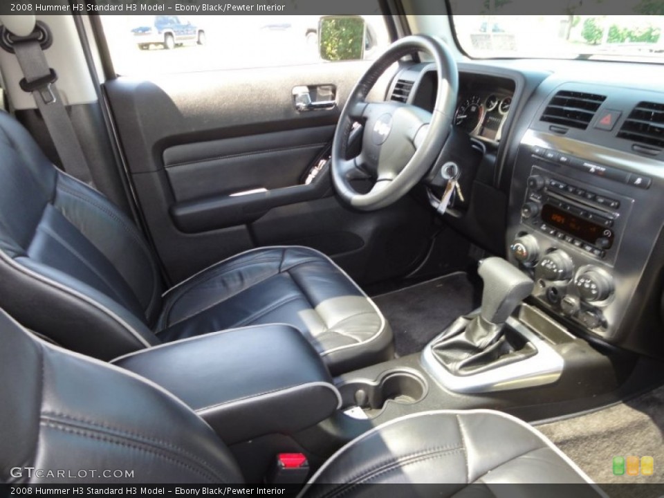 Ebony Black/Pewter Interior Photo for the 2008 Hummer H3  #51549972