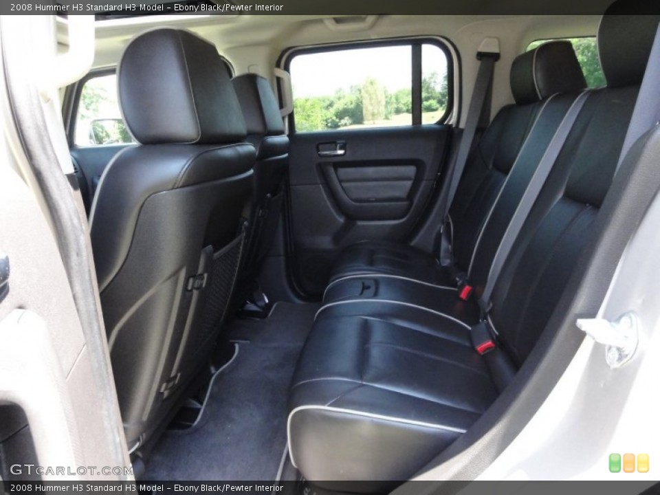 Ebony Black/Pewter Interior Photo for the 2008 Hummer H3  #51550062