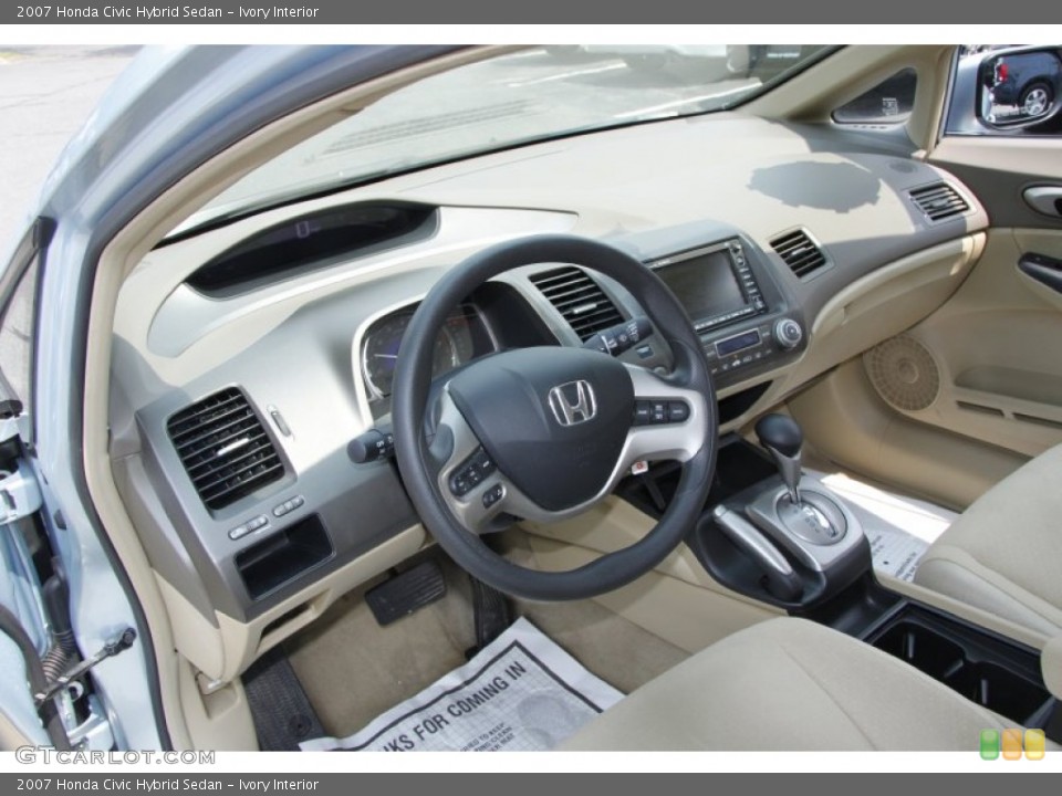 Ivory Interior Prime Interior for the 2007 Honda Civic Hybrid Sedan #51552579