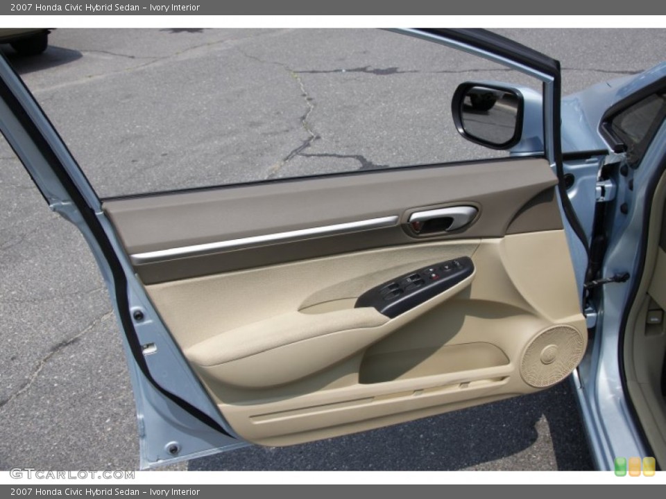 Ivory Interior Door Panel for the 2007 Honda Civic Hybrid Sedan #51552609