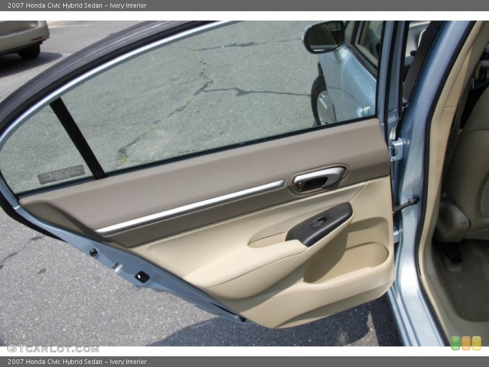 Ivory Interior Door Panel for the 2007 Honda Civic Hybrid Sedan #51552624