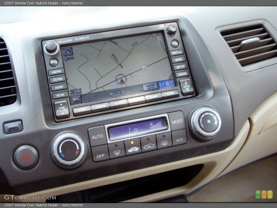 Ivory Interior Navigation for the 2007 Honda Civic Hybrid Sedan #51552741