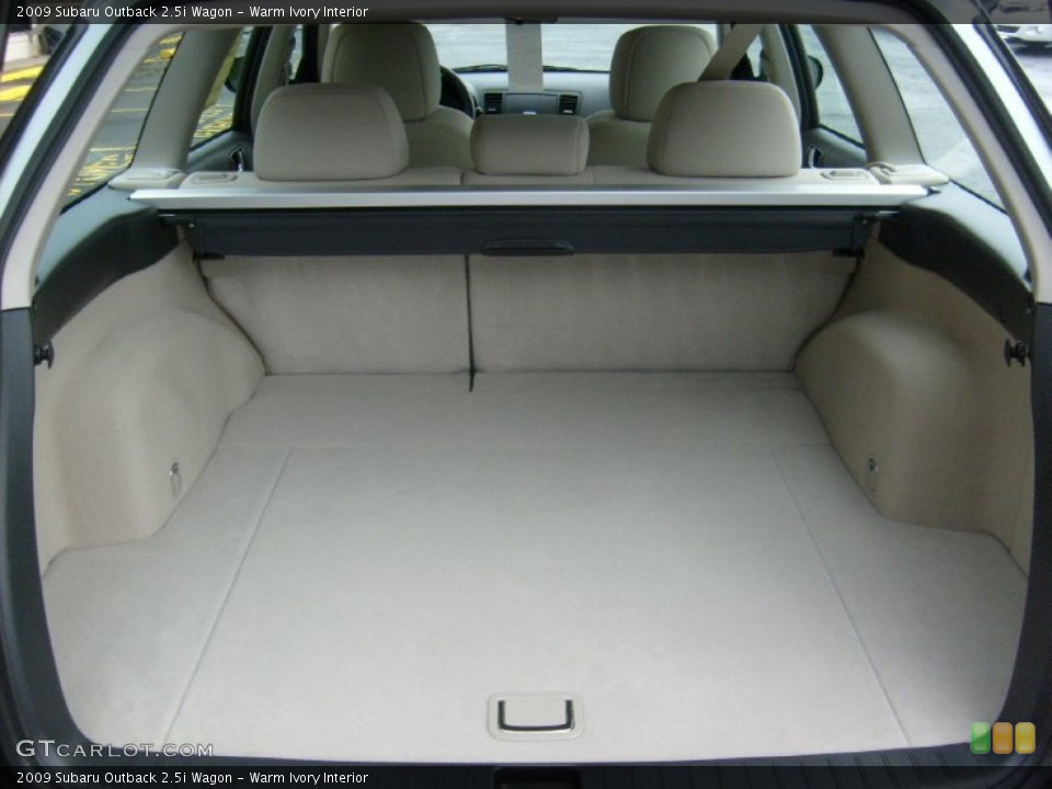 Warm Ivory Interior Trunk for the 2009 Subaru Outback 2.5i Wagon #51554607