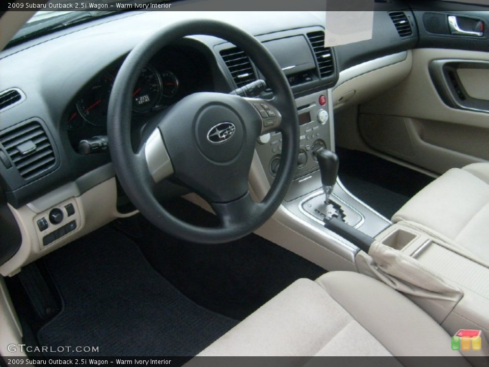 Warm Ivory Interior Photo for the 2009 Subaru Outback 2.5i Wagon #51554736
