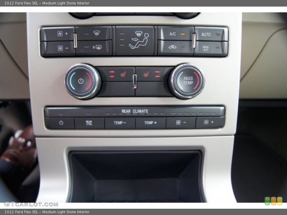 Medium Light Stone Interior Controls for the 2012 Ford Flex SEL #51555456