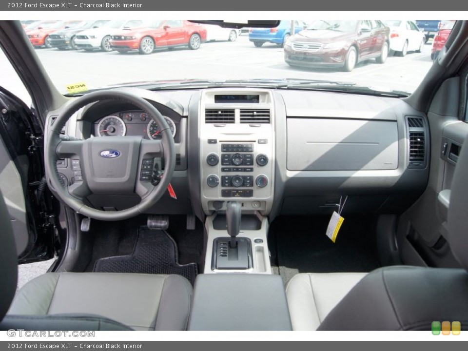 Charcoal Black Interior Dashboard for the 2012 Ford Escape XLT #51555810