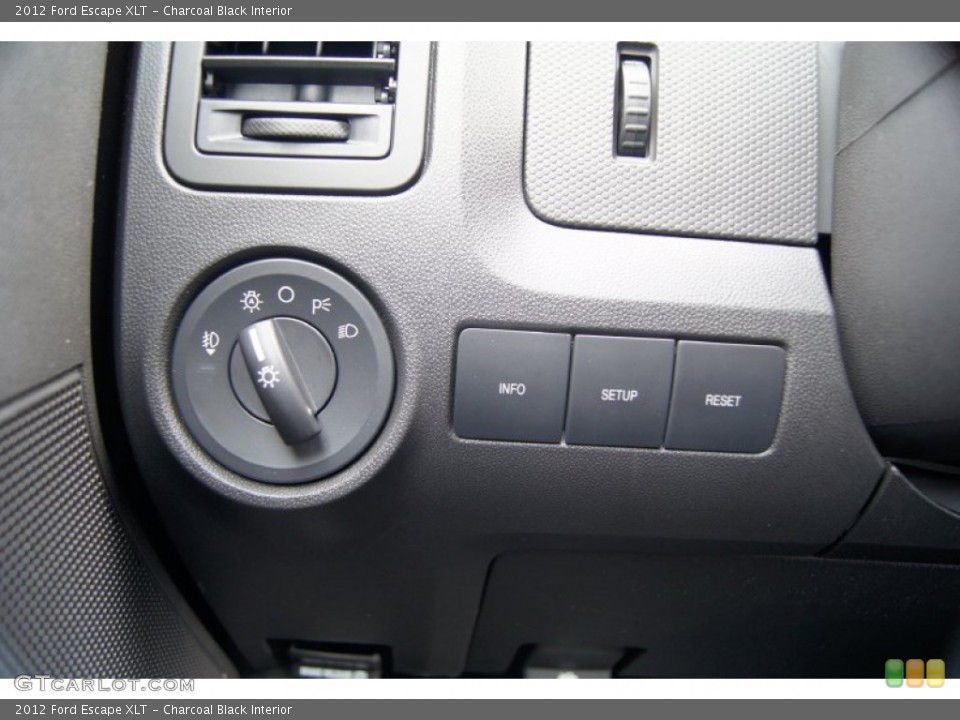 Charcoal Black Interior Controls for the 2012 Ford Escape XLT #51556044