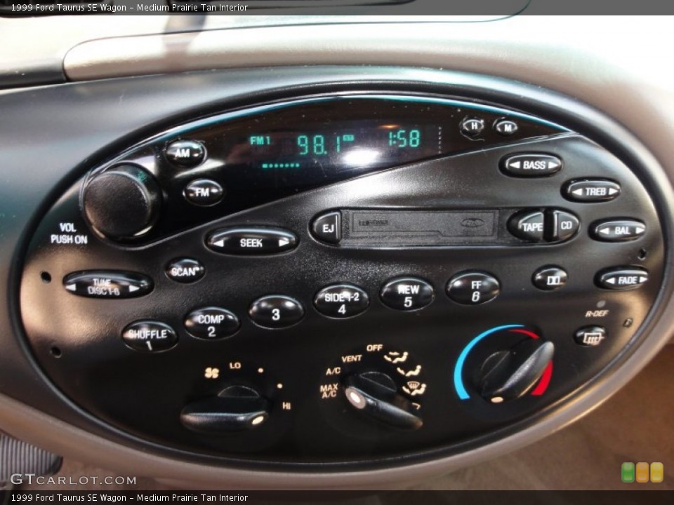 Medium Prairie Tan Interior Controls for the 1999 Ford Taurus SE Wagon #51556506