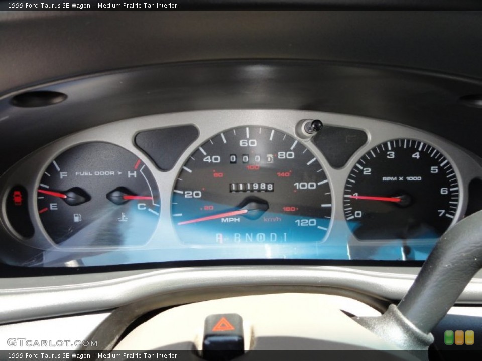Medium Prairie Tan Interior Gauges for the 1999 Ford Taurus SE Wagon #51556527