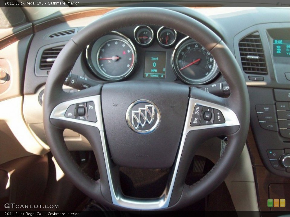 Cashmere Interior Steering Wheel for the 2011 Buick Regal CXL #51556668