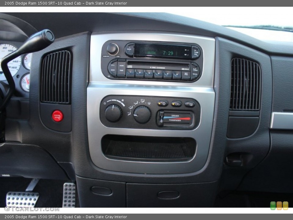 Dark Slate Gray Interior Controls for the 2005 Dodge Ram 1500 SRT-10 Quad Cab #51557189