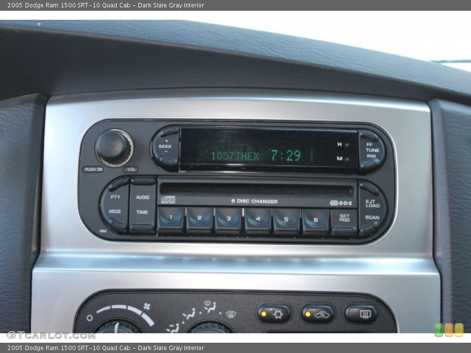 Dark Slate Gray Interior Controls for the 2005 Dodge Ram 1500 SRT-10 Quad Cab #51557220