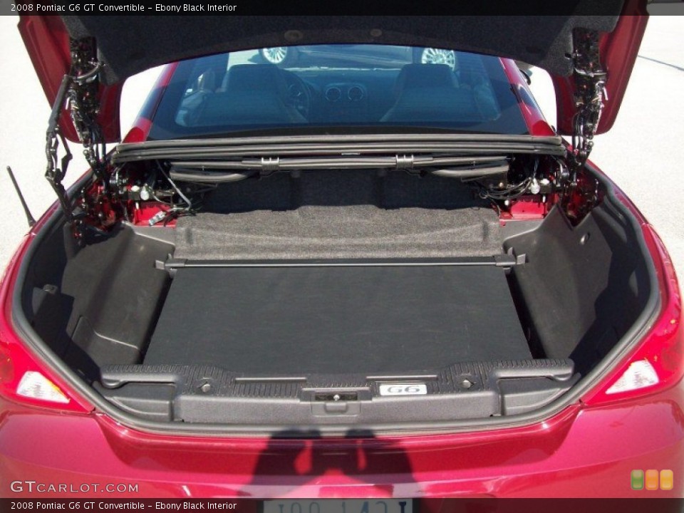 Ebony Black Interior Trunk for the 2008 Pontiac G6 GT Convertible #51557859