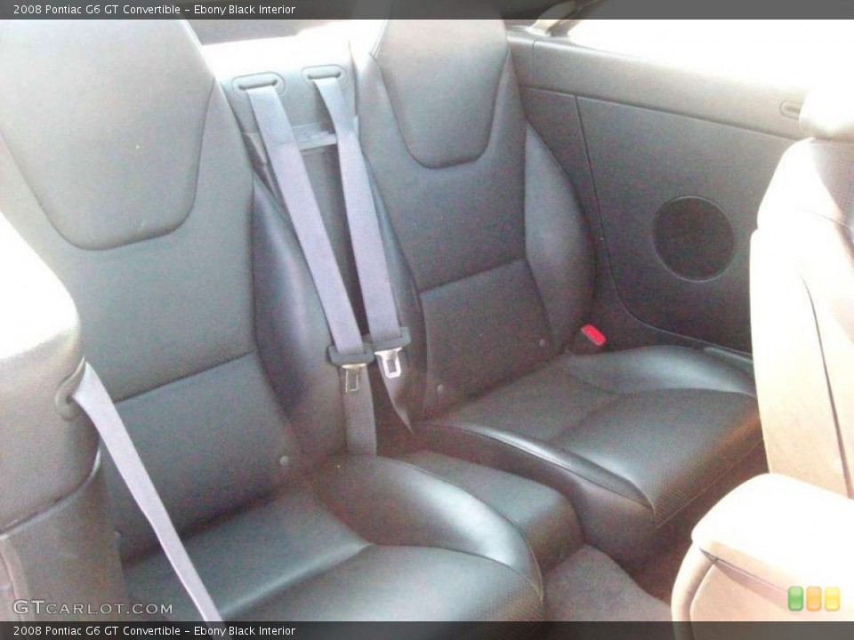Ebony Black Interior Photo for the 2008 Pontiac G6 GT Convertible #51557937
