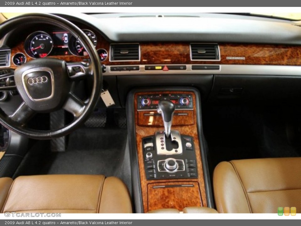 Amaretto/Black Valcona Leather Interior Dashboard for the 2009 Audi A8 L 4.2 quattro #51558054