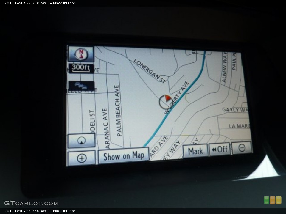 Black Interior Navigation for the 2011 Lexus RX 350 AWD #51558447