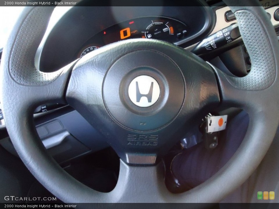 Black Interior Steering Wheel for the 2000 Honda Insight Hybrid #51559212