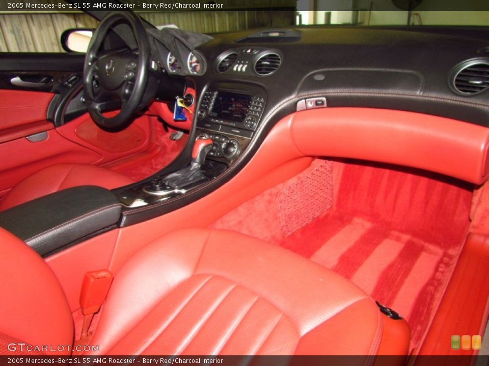 Berry Red/Charcoal Interior Dashboard for the 2005 Mercedes-Benz SL 55 AMG Roadster #51561057