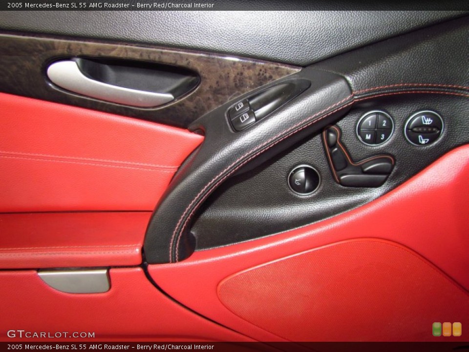 Berry Red/Charcoal Interior Door Panel for the 2005 Mercedes-Benz SL 55 AMG Roadster #51561069