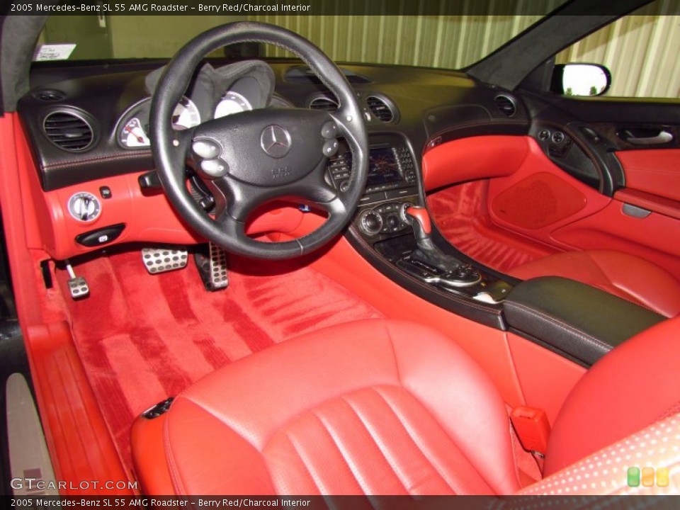 Berry Red/Charcoal Interior Prime Interior for the 2005 Mercedes-Benz SL 55 AMG Roadster #51561078