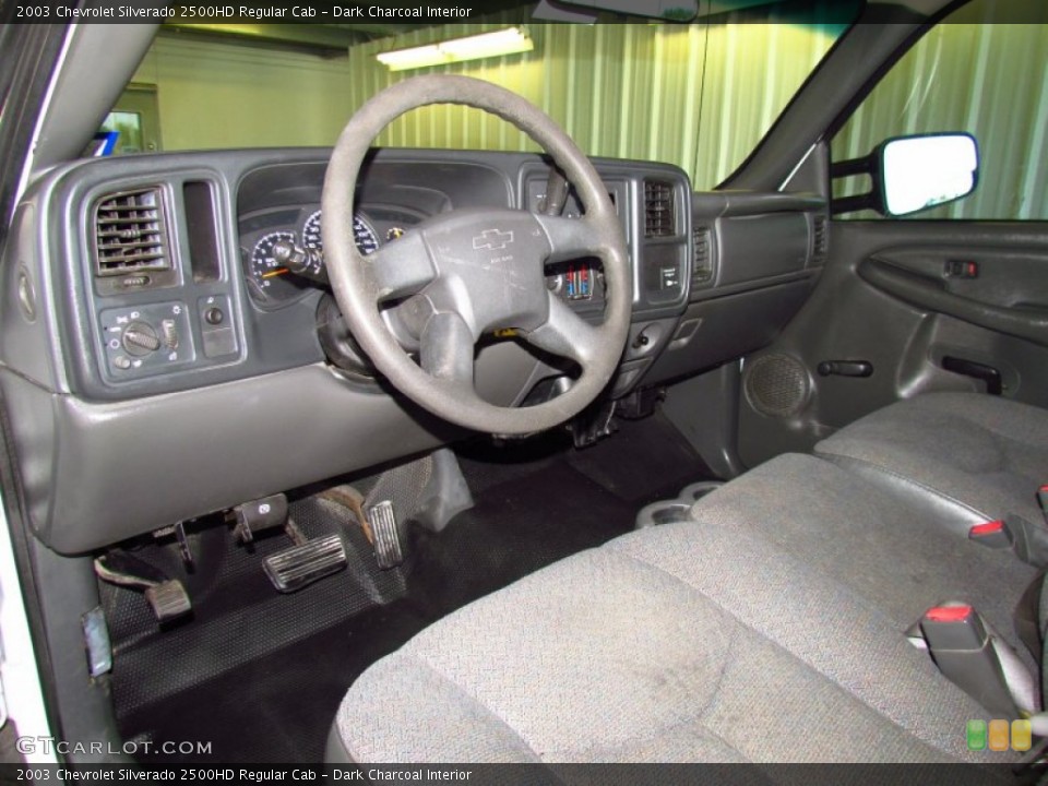 Dark Charcoal Interior Prime Interior for the 2003 Chevrolet Silverado 2500HD Regular Cab #51561357