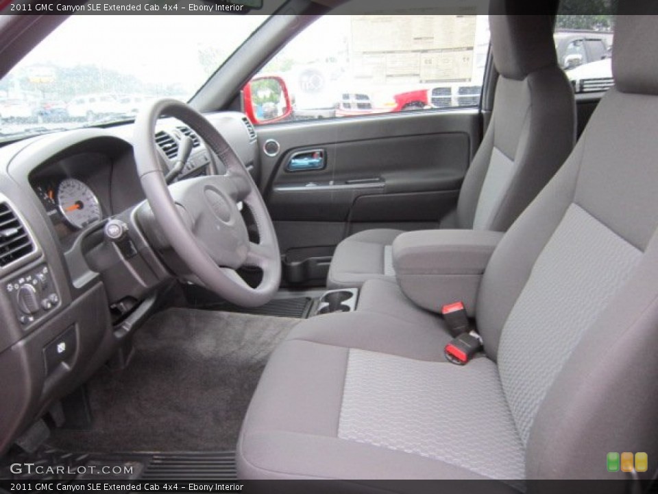 Ebony Interior Photo for the 2011 GMC Canyon SLE Extended Cab 4x4 #51565581