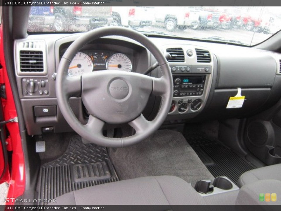 Ebony Interior Dashboard for the 2011 GMC Canyon SLE Extended Cab 4x4 #51565614