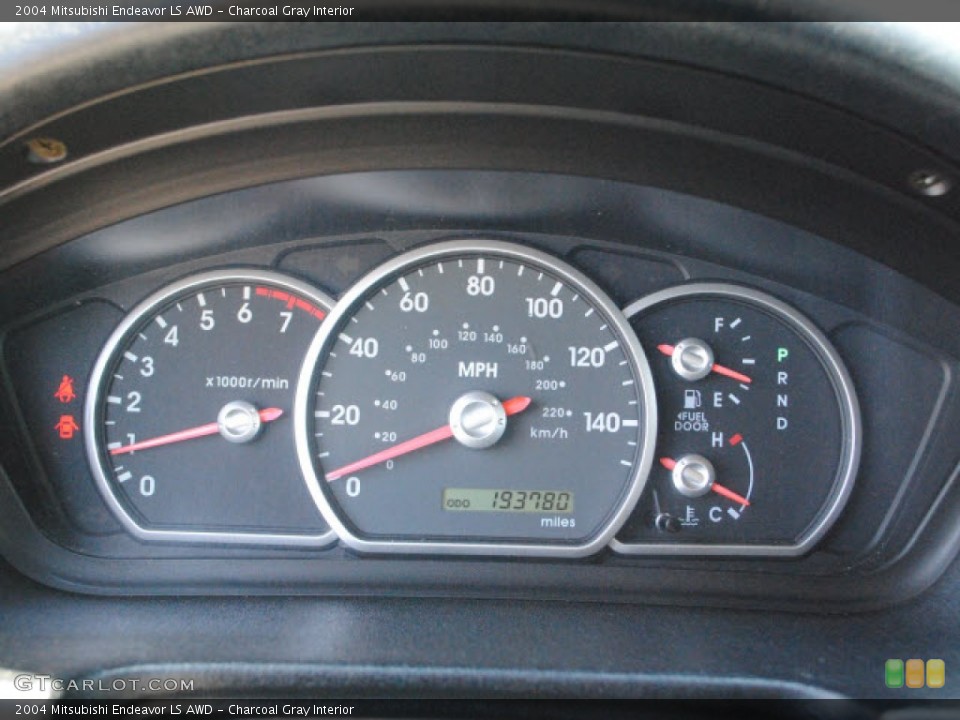 Charcoal Gray Interior Gauges for the 2004 Mitsubishi Endeavor LS AWD #51566322