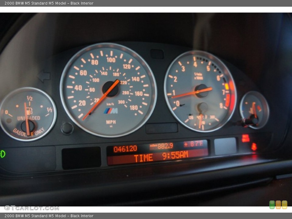 Black Interior Gauges for the 2000 BMW M5  #51568449