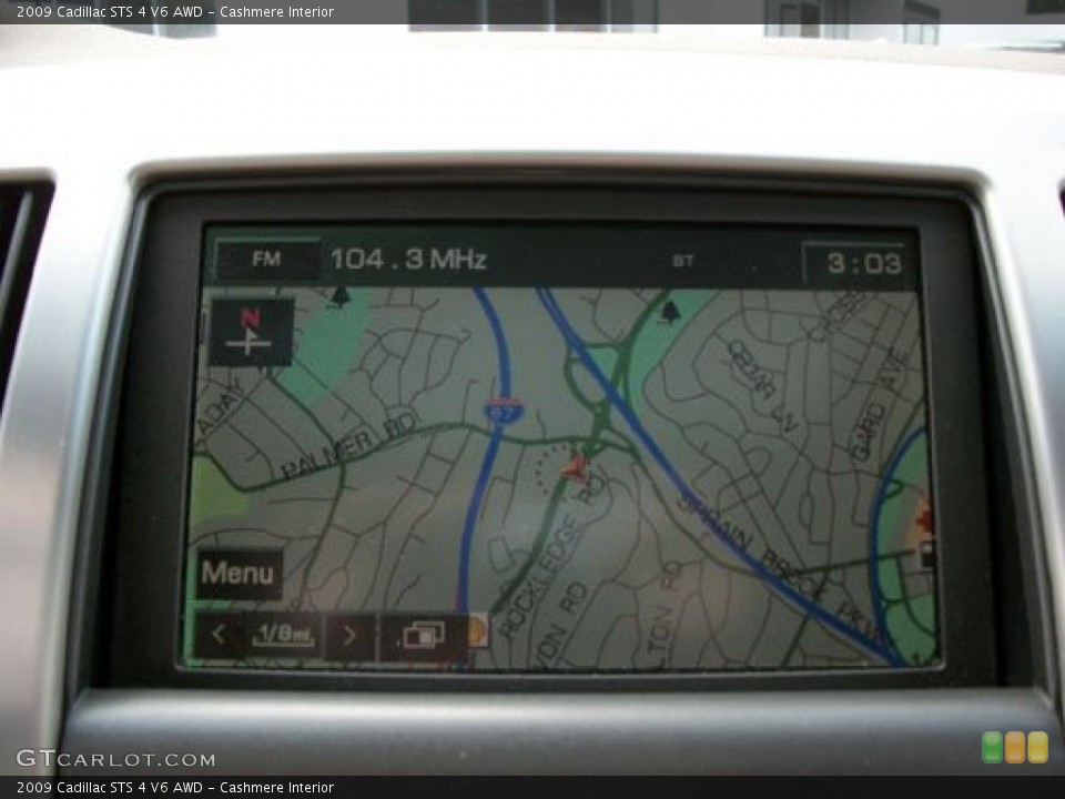 Cashmere Interior Navigation for the 2009 Cadillac STS 4 V6 AWD #51570115