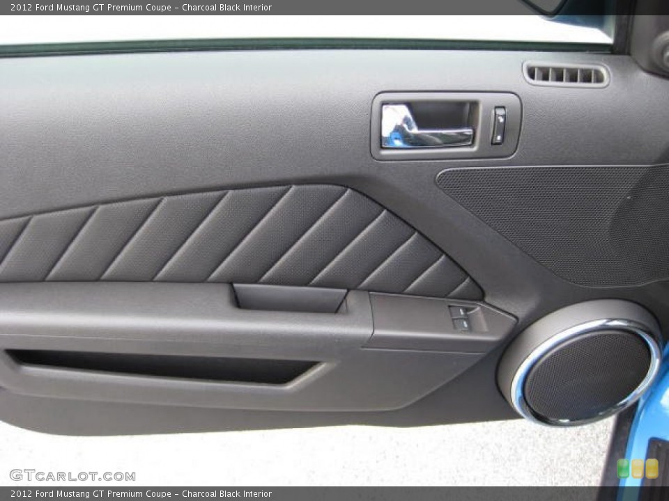 Charcoal Black Interior Door Panel for the 2012 Ford Mustang GT Premium Coupe #51572023