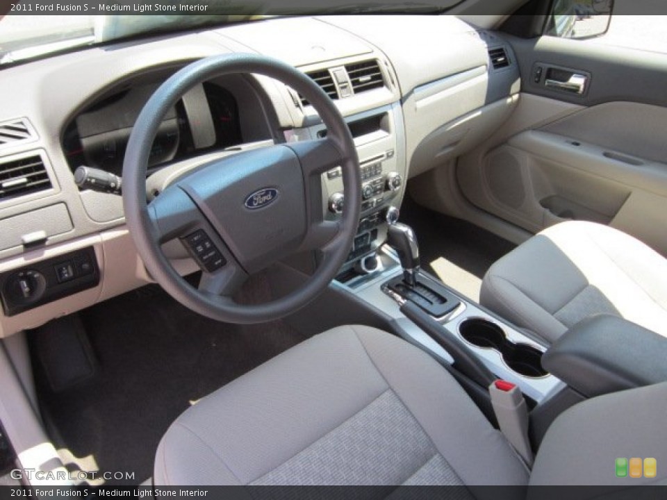 Medium Light Stone Interior Prime Interior for the 2011 Ford Fusion S #51572113