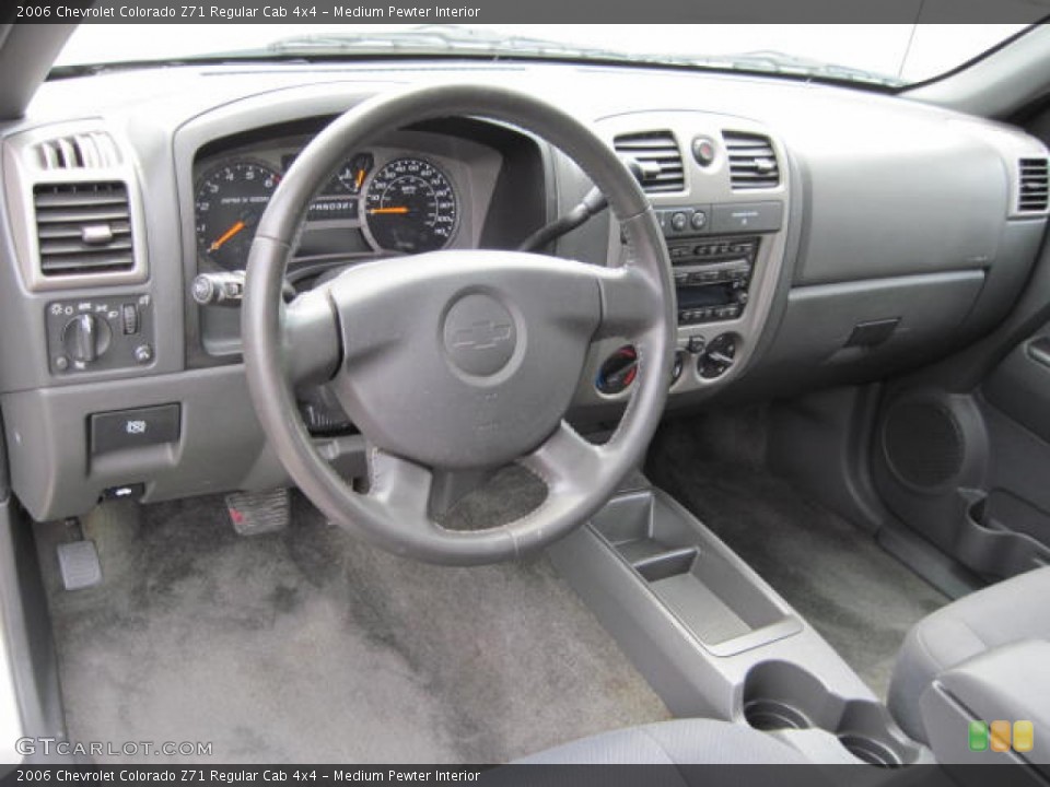 Medium Pewter Interior Dashboard for the 2006 Chevrolet Colorado Z71 Regular Cab 4x4 #51575353