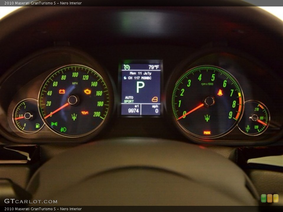 Nero Interior Gauges for the 2010 Maserati GranTurismo S #51576637