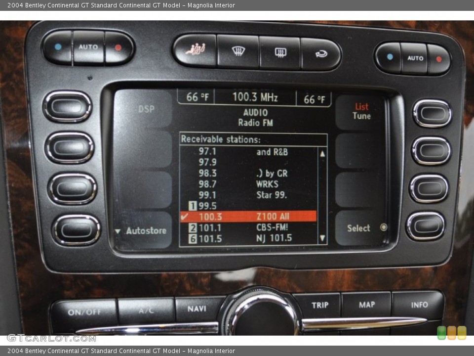 Magnolia Interior Controls for the 2004 Bentley Continental GT  #51576706