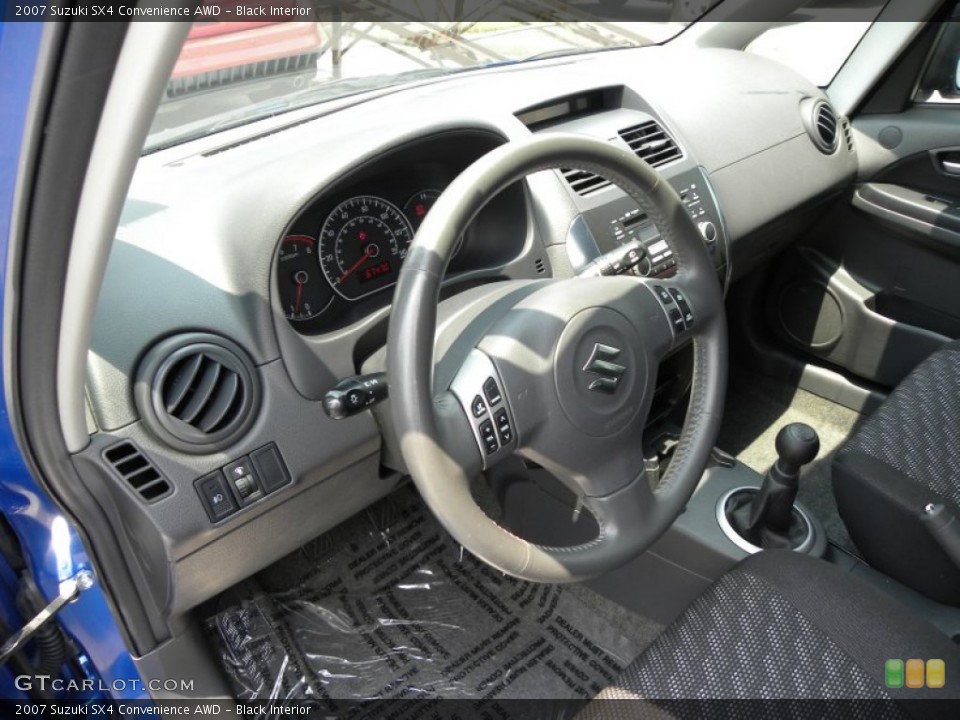 Black Interior Photo for the 2007 Suzuki SX4 Convenience AWD #51578344
