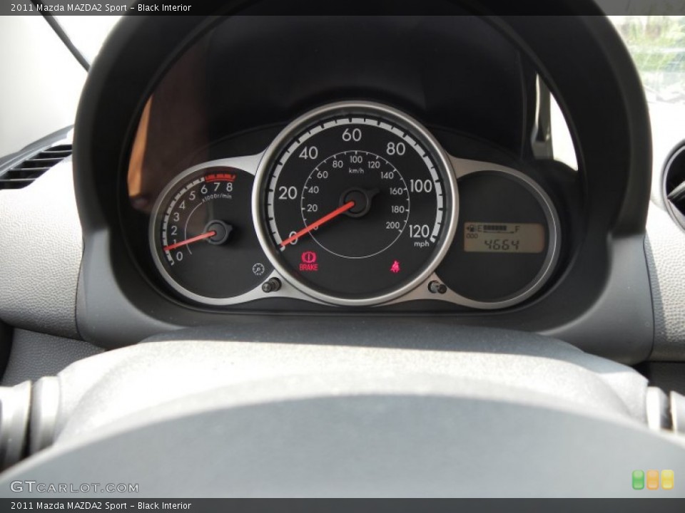 Black Interior Gauges for the 2011 Mazda MAZDA2 Sport #51579370