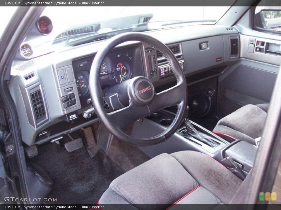 Black 1991 GMC Syclone Interiors