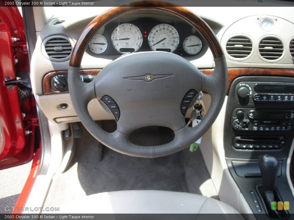 Light Taupe Interior Steering Wheel for the 2003 Chrysler 300 M Sedan #51581794
