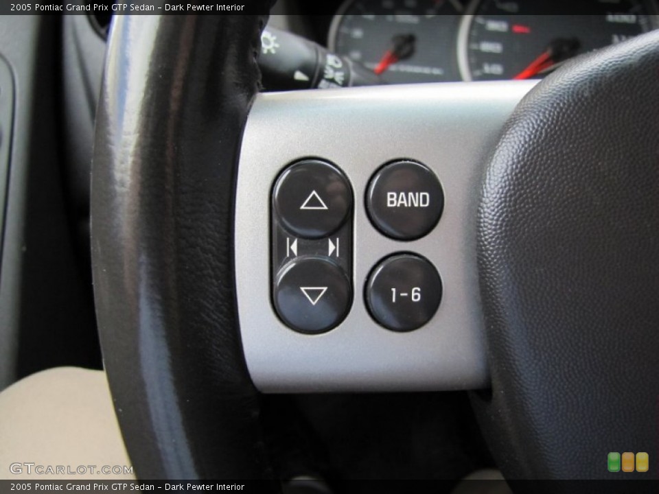 Dark Pewter Interior Controls for the 2005 Pontiac Grand Prix GTP Sedan #51582466
