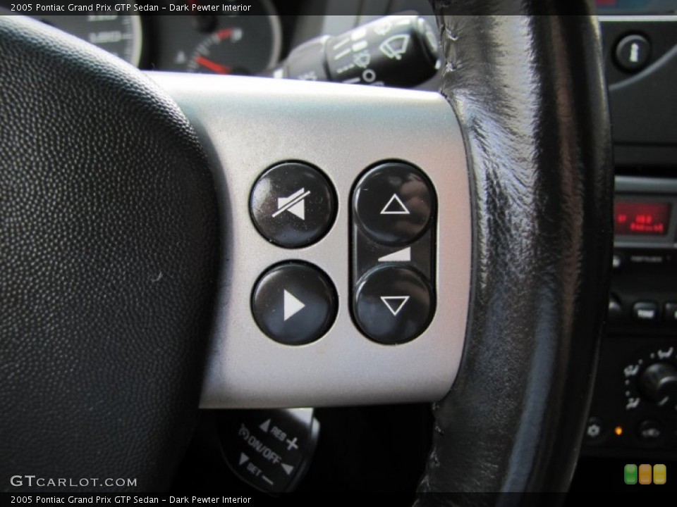 Dark Pewter Interior Controls for the 2005 Pontiac Grand Prix GTP Sedan #51582481