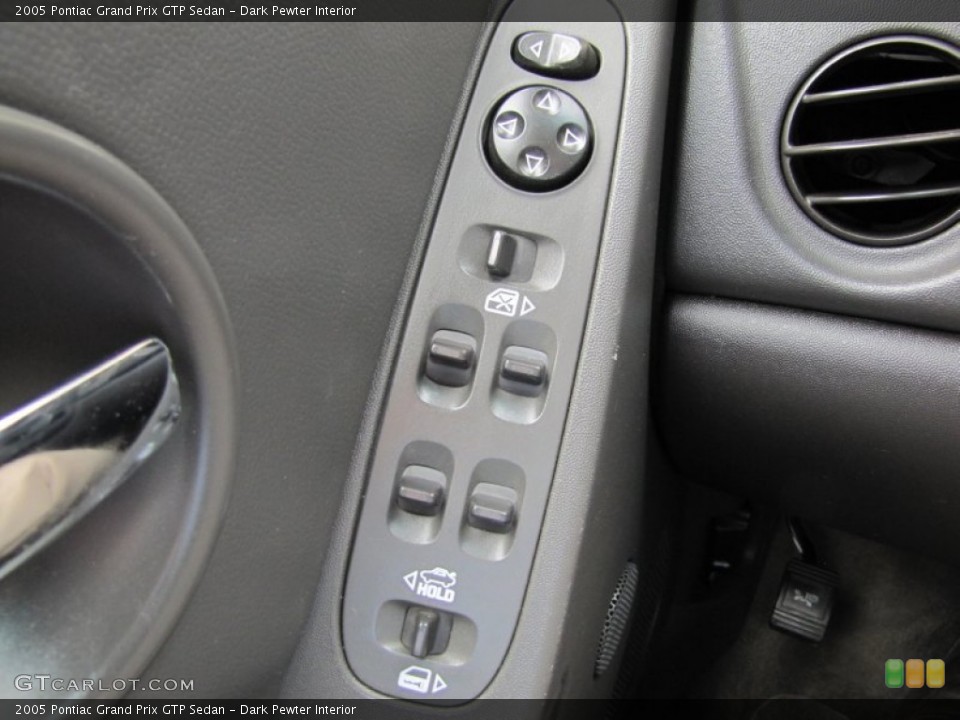 Dark Pewter Interior Controls for the 2005 Pontiac Grand Prix GTP Sedan #51582511