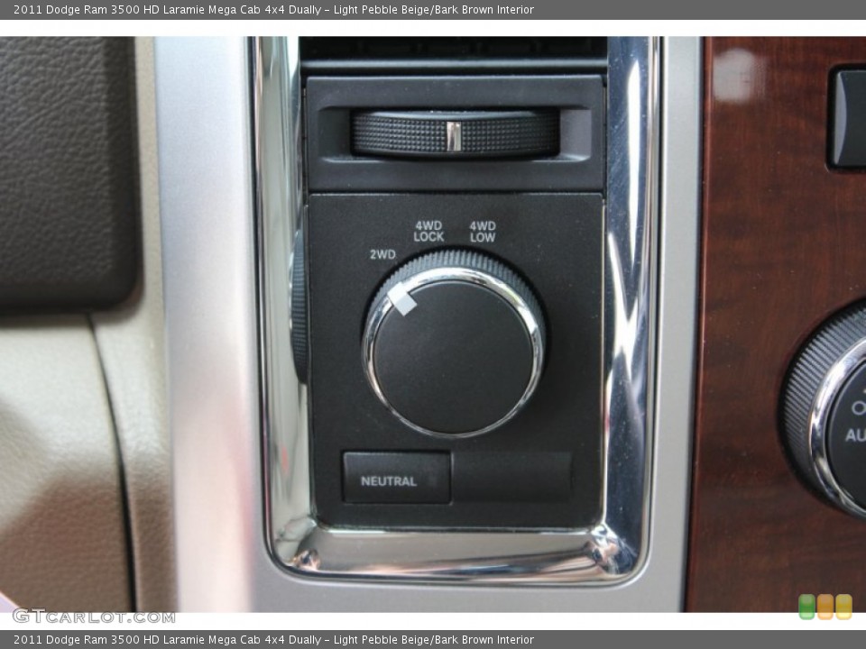 Light Pebble Beige/Bark Brown Interior Controls for the 2011 Dodge Ram 3500 HD Laramie Mega Cab 4x4 Dually #51584611