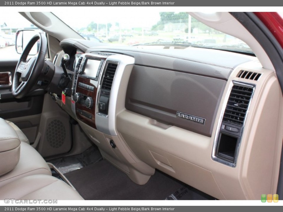 Light Pebble Beige/Bark Brown Interior Dashboard for the 2011 Dodge Ram 3500 HD Laramie Mega Cab 4x4 Dually #51584682