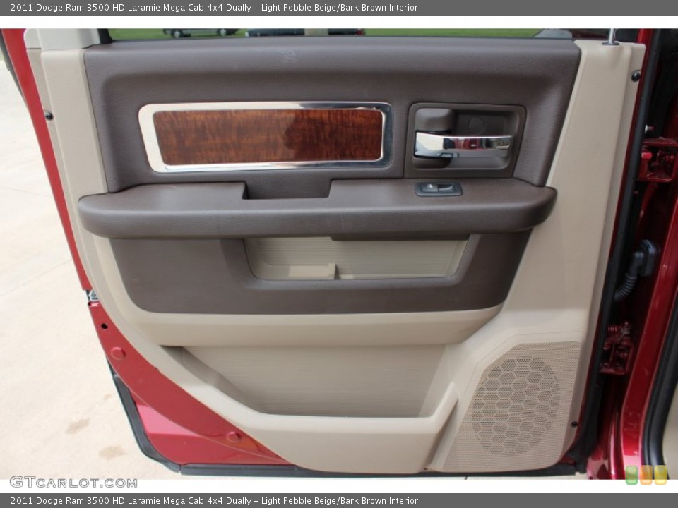 Light Pebble Beige/Bark Brown Interior Door Panel for the 2011 Dodge Ram 3500 HD Laramie Mega Cab 4x4 Dually #51584785
